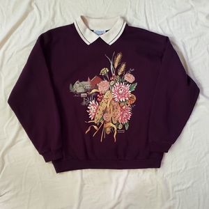 Vintage Collared Crewneck Sweater